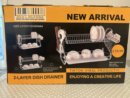 Layer chrome dish drainer - 2-layer,