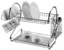 2 Tier Dish Drainer Rack with
