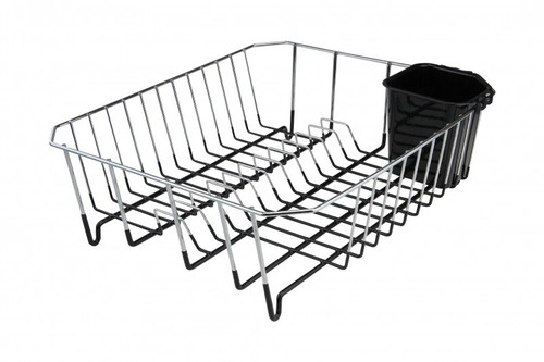 Chrome kitchen dish - , drainer