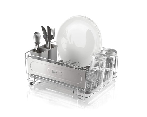 Swan dish rack - rack, rust