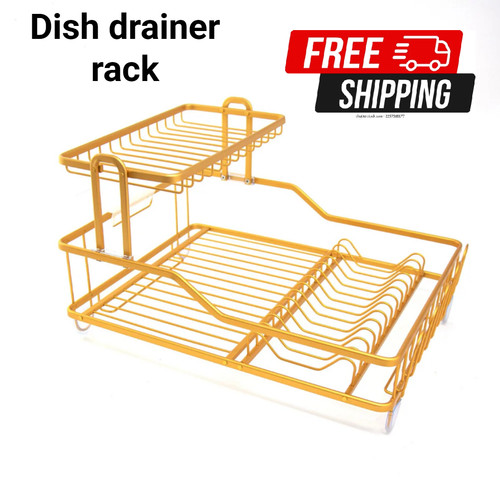 Aluminium dish drainer - aluminium,
