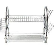 2 Tier Chrome Dish Drainer
