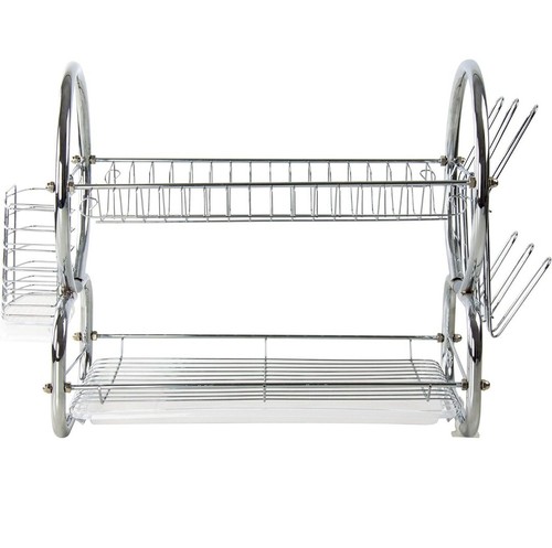 Tier chrome dish drainer - chrome,