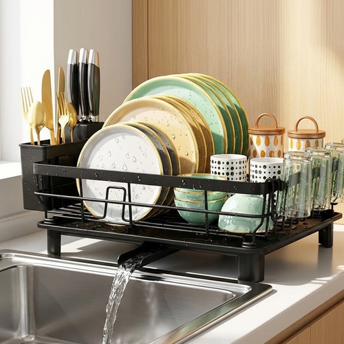 Kitchen dish drainer - dish, with